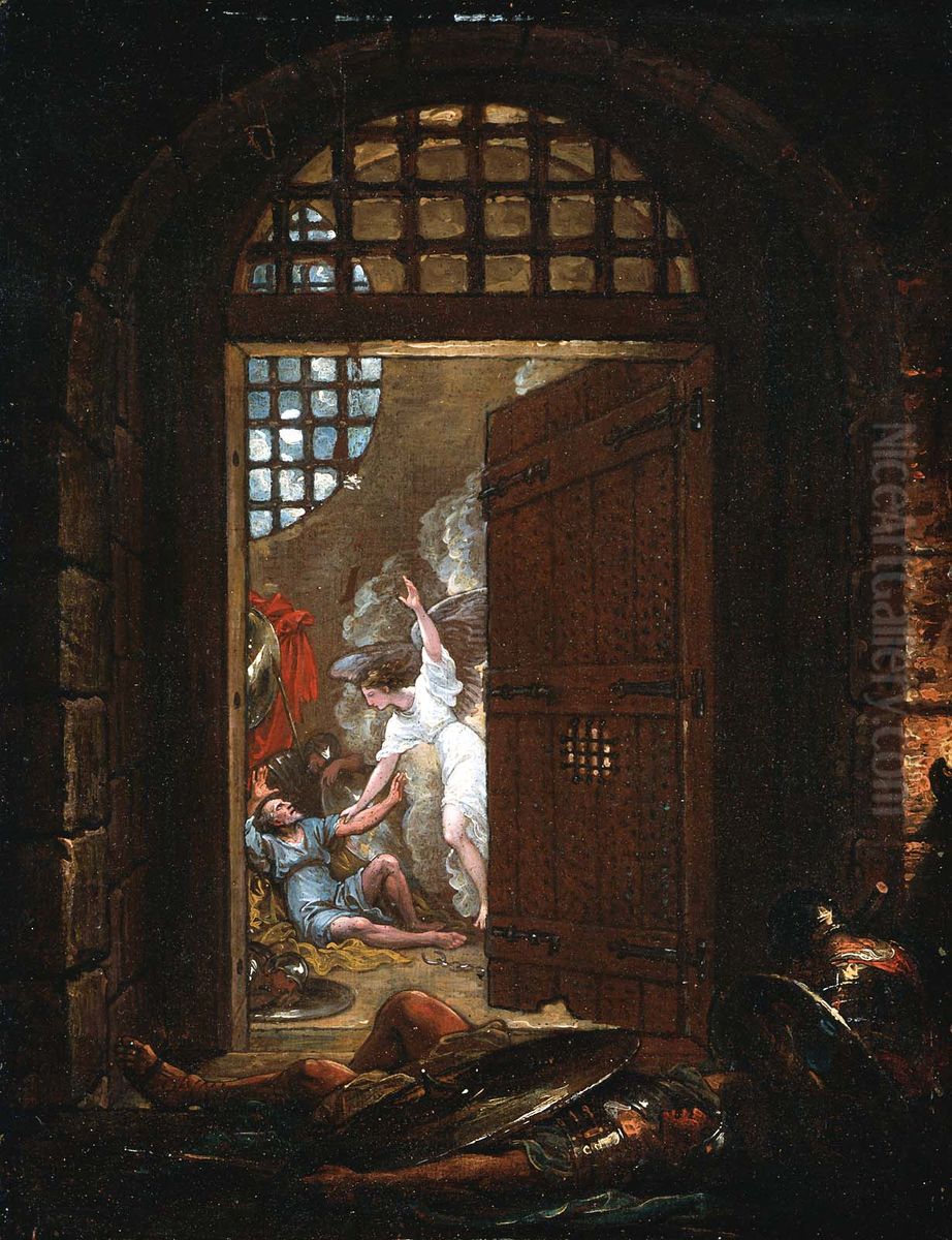 St. Peter Released from Prison Oil Painting by Benjamin West