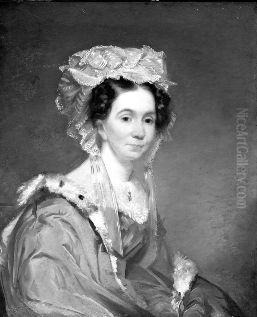 Mrs. John Ball Brown (Rebecca Warren) Oil Painting by Chester Harding