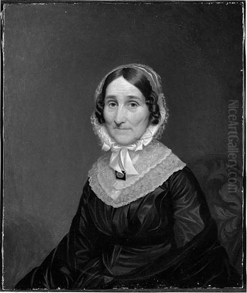 Mrs. Jabez Ellis (Elizabeth Newell) Oil Painting by Chester Harding
