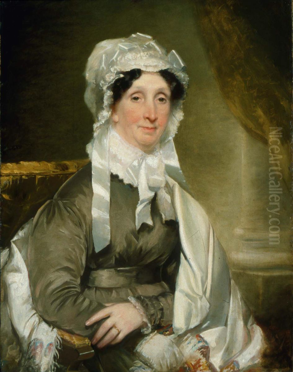 Mrs. Edward Hutchinson Robbins (Elizabeth Murray) Oil Painting by Chester Harding