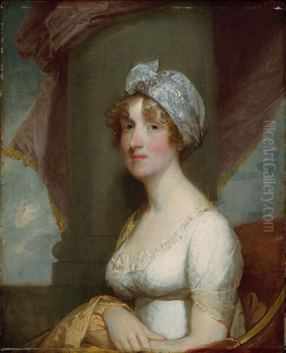Mrs. Thomas Bartlett (Hannah Gray Wilson) Oil Painting by Gilbert Stuart