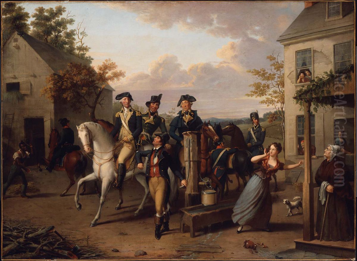 An Incident of the Revolution Oil Painting by Jacob Eichholtz