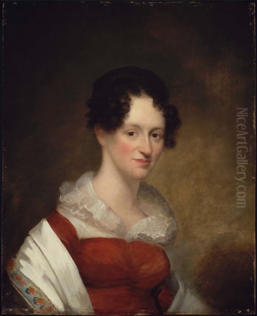 Mrs. Joseph Warren Revere (Mary Robbins) Oil Painting by James Frothingham