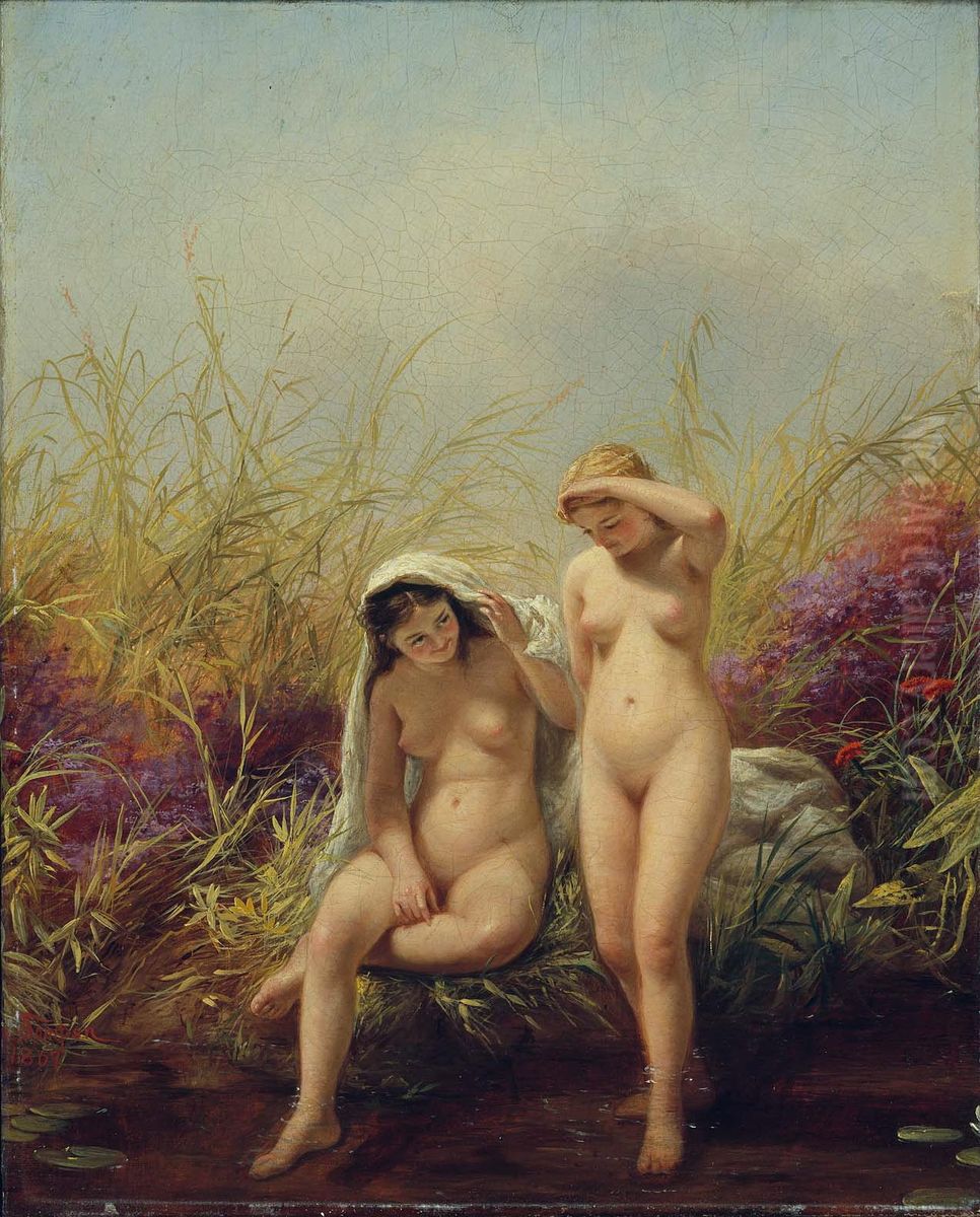 American Beauties Oil Painting by Jerome Thompson