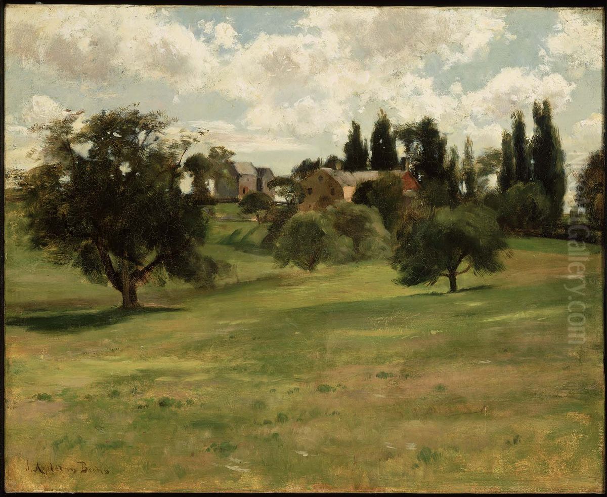Hillside in Summer Oil Painting by John Appleton Brown