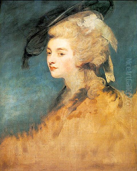 Georgiana Spencer, Duchess of Devonshire Oil Painting by Of Sir Joshua Reynolds