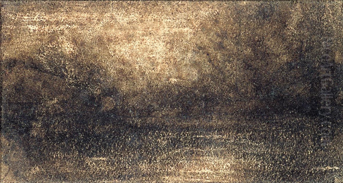 Waterside at Night Oil Painting by Theo van Doesburg