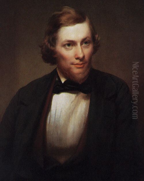 Jasper F. Cropsey at age 24 Oil Painting by Edward L. Mooney