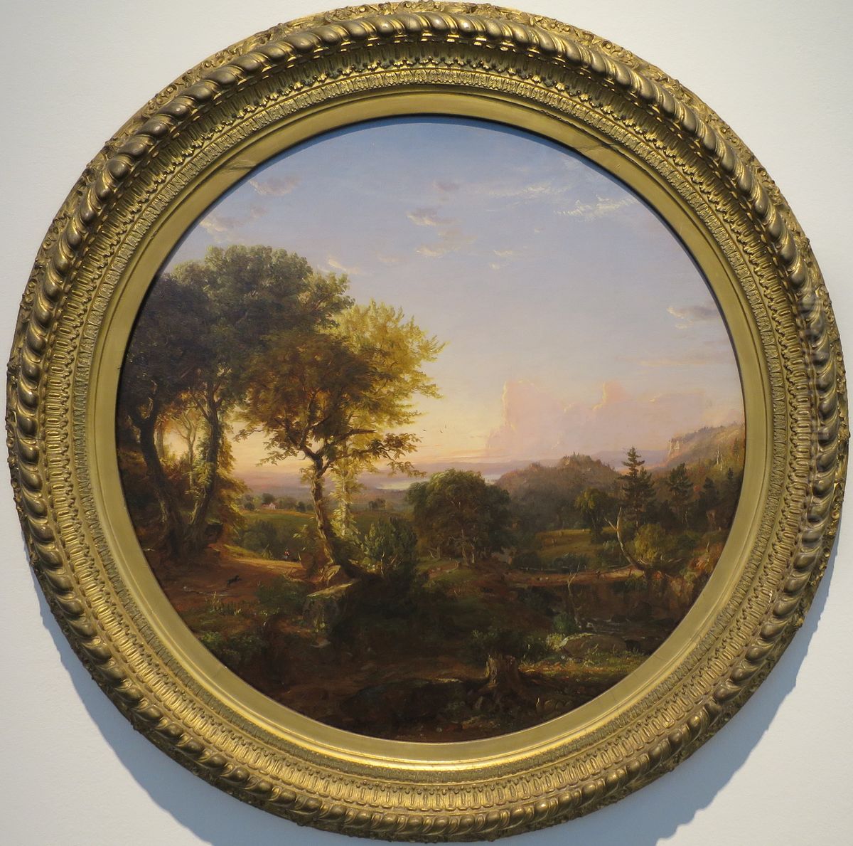 Green Mountain Scenery Oil Painting by Jasper Francis Cropsey