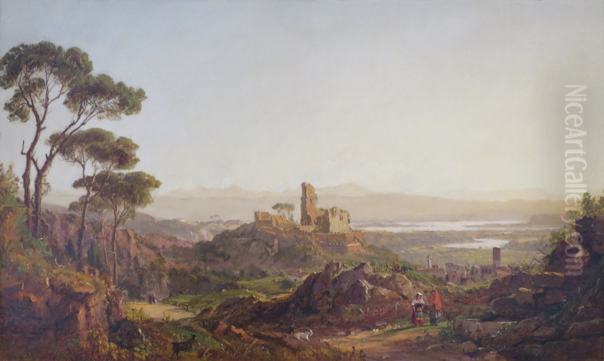 Ruins at Narni, Italy Oil Painting by Jasper Francis Cropsey