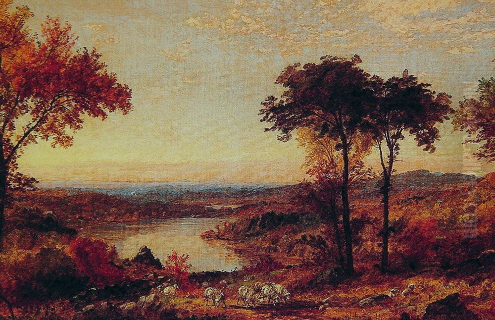Wyoming Valley, Pennsylvania Oil Painting by Jasper Francis Cropsey