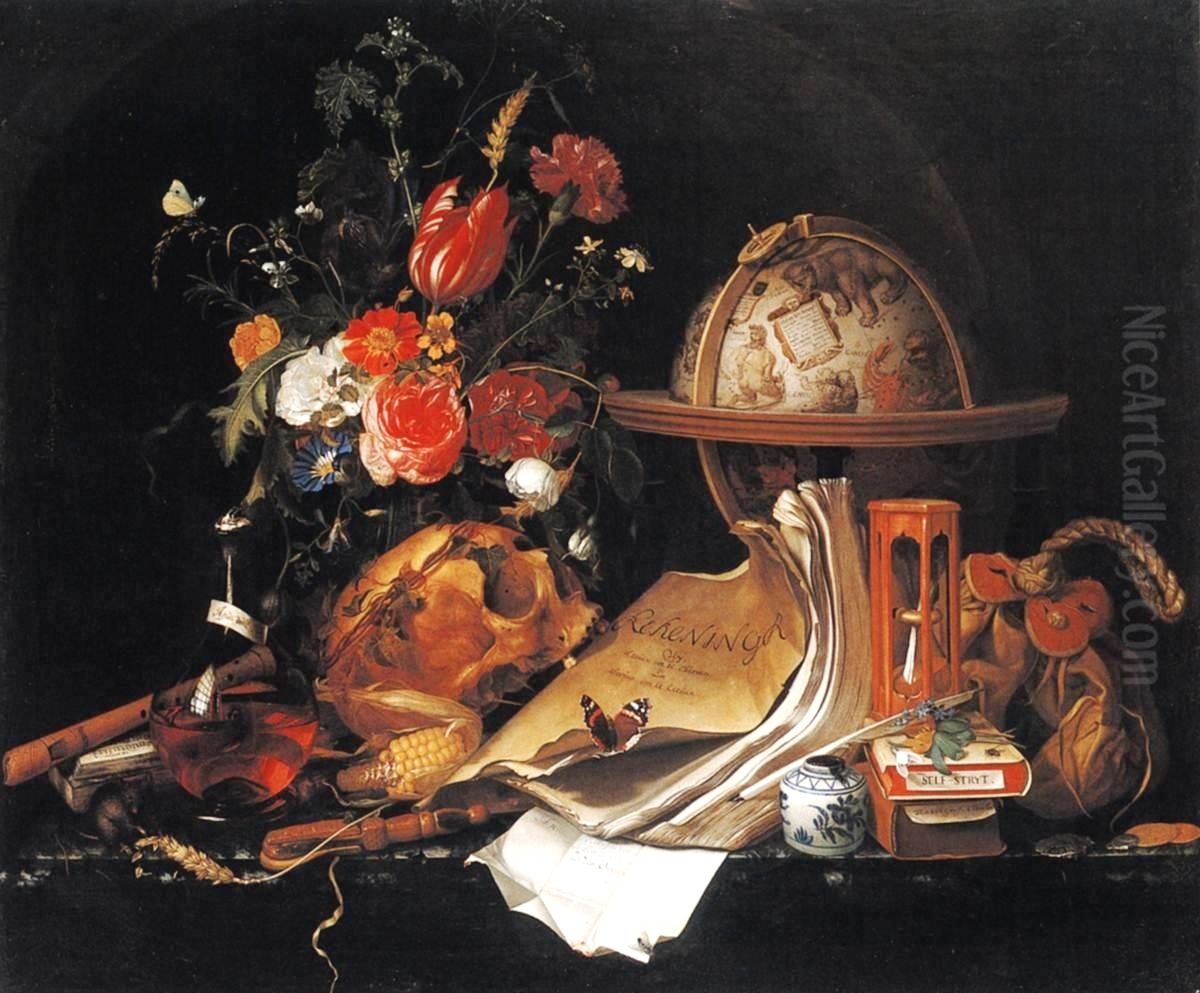 Vanitas-Still Life Oil Painting by Maria van Oosterwijck