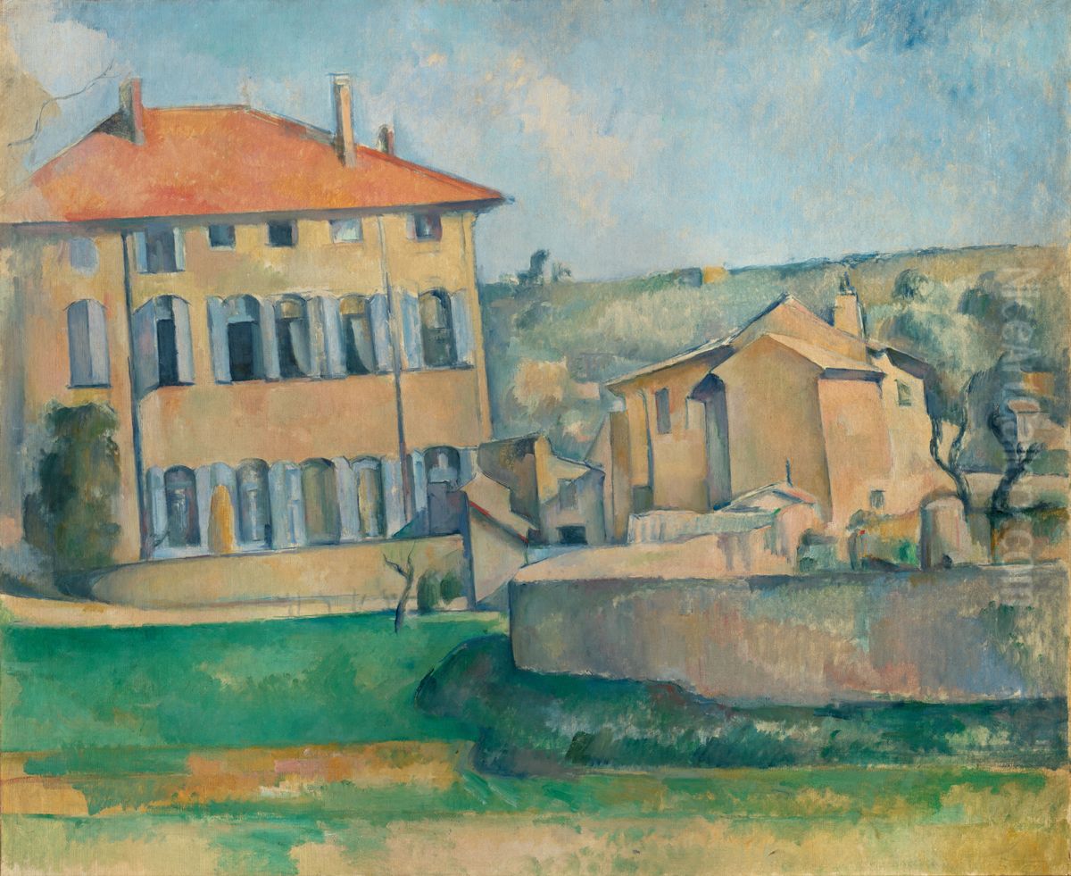 House in Aix Oil Painting by Paul Cezanne