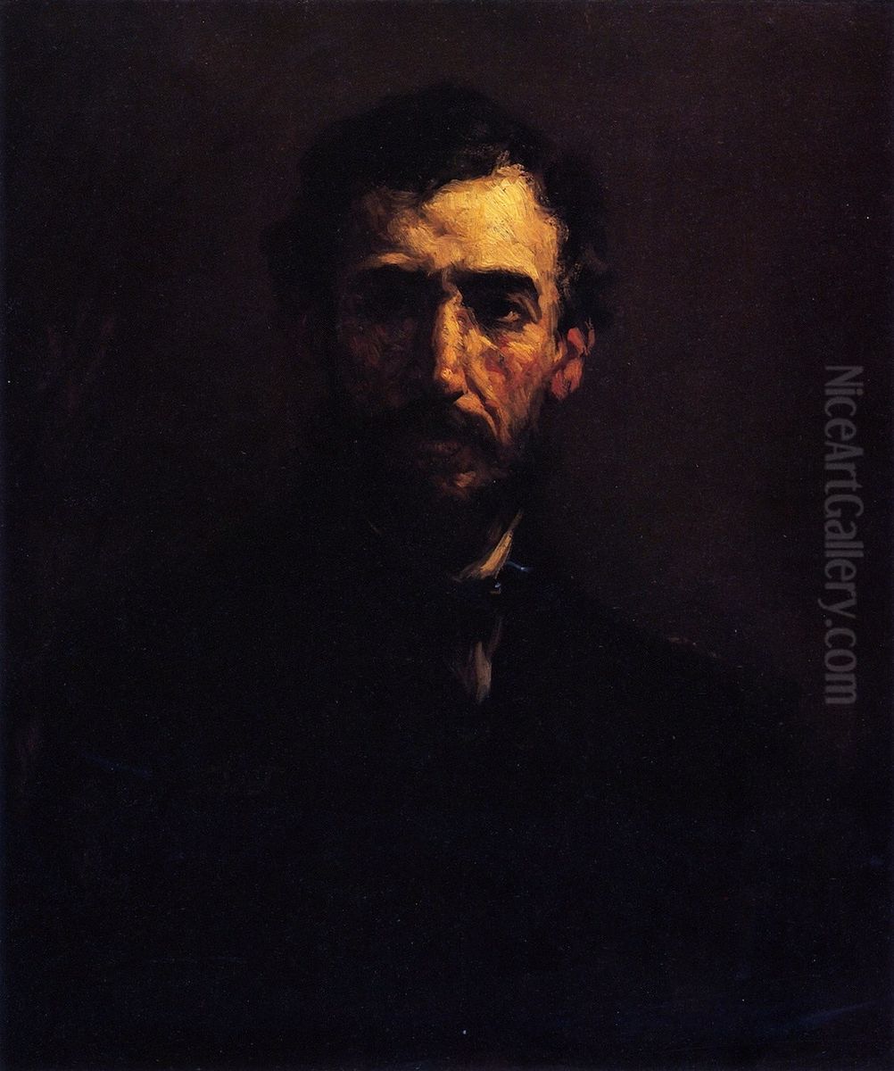 Sanford R. Gifford Oil Painting by Eastman Johnson