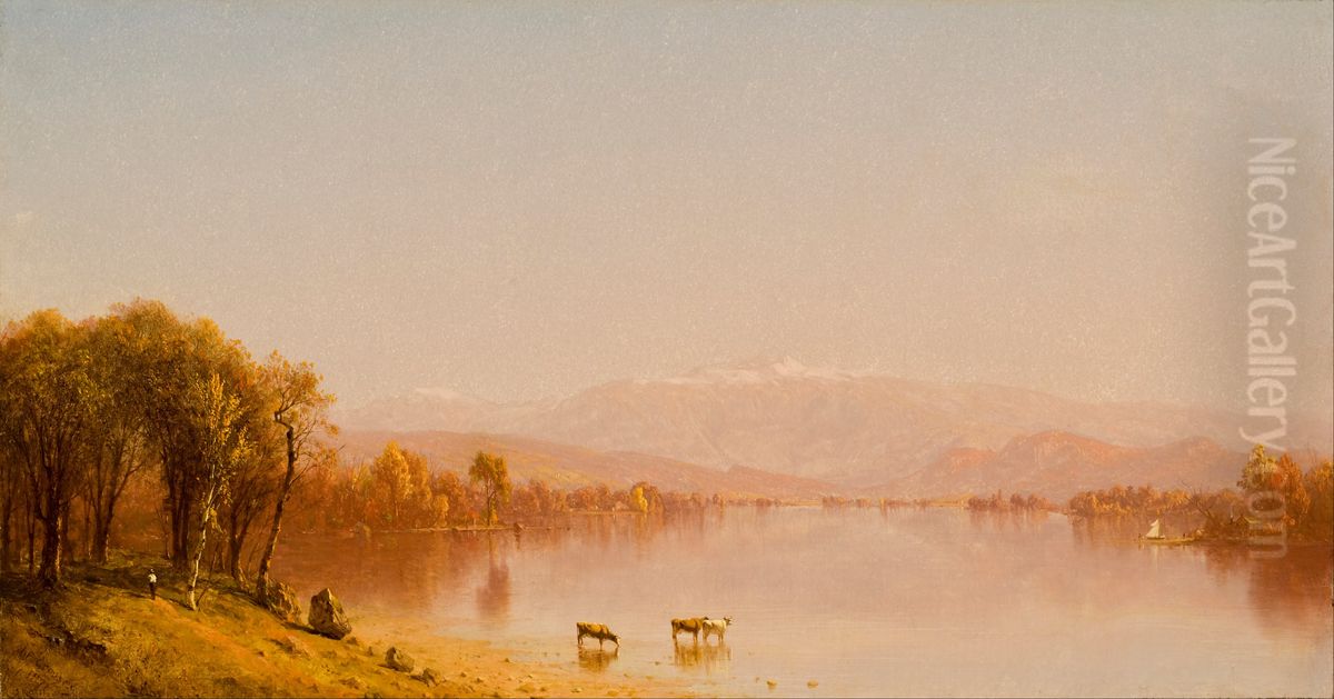 Indian Summer in the White Mountains Oil Painting by Sanford Robinson Gifford