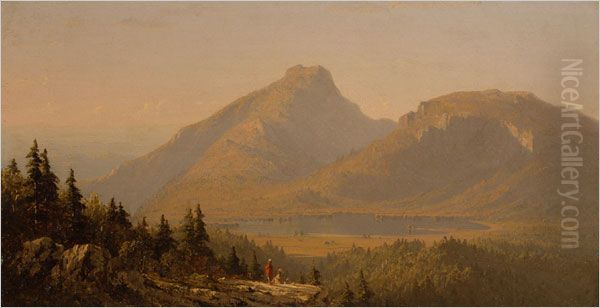 Mount Mansfield, Vermont, 1859 Oil Painting by Sanford Robinson Gifford