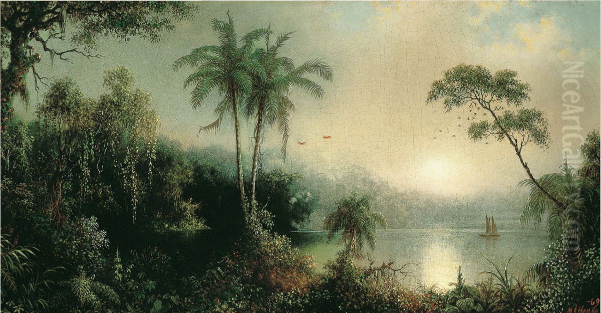 Amanecer en Nicaragua Oil Painting by Martin Johnson Heade