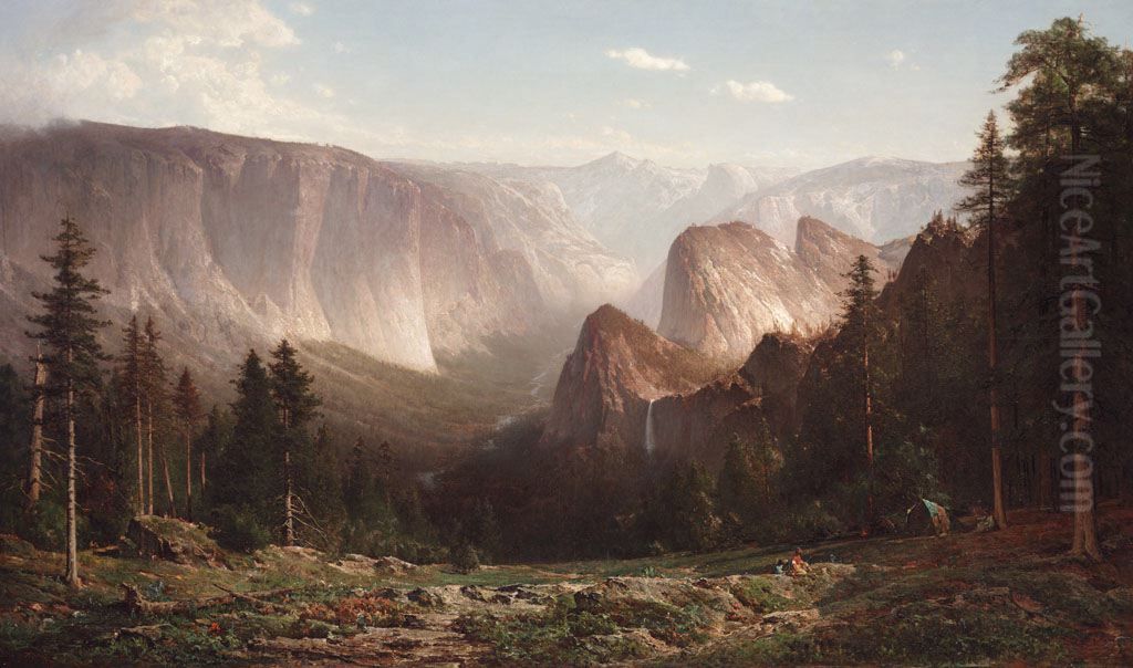 Great Canyon of the Sierra, Yosemite Oil Painting by Thomas Hill