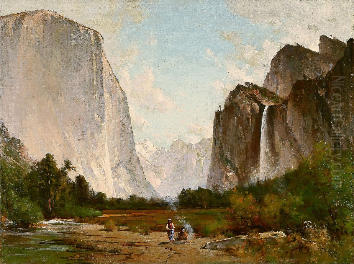 Yosemite Oil Painting by Thomas Hill