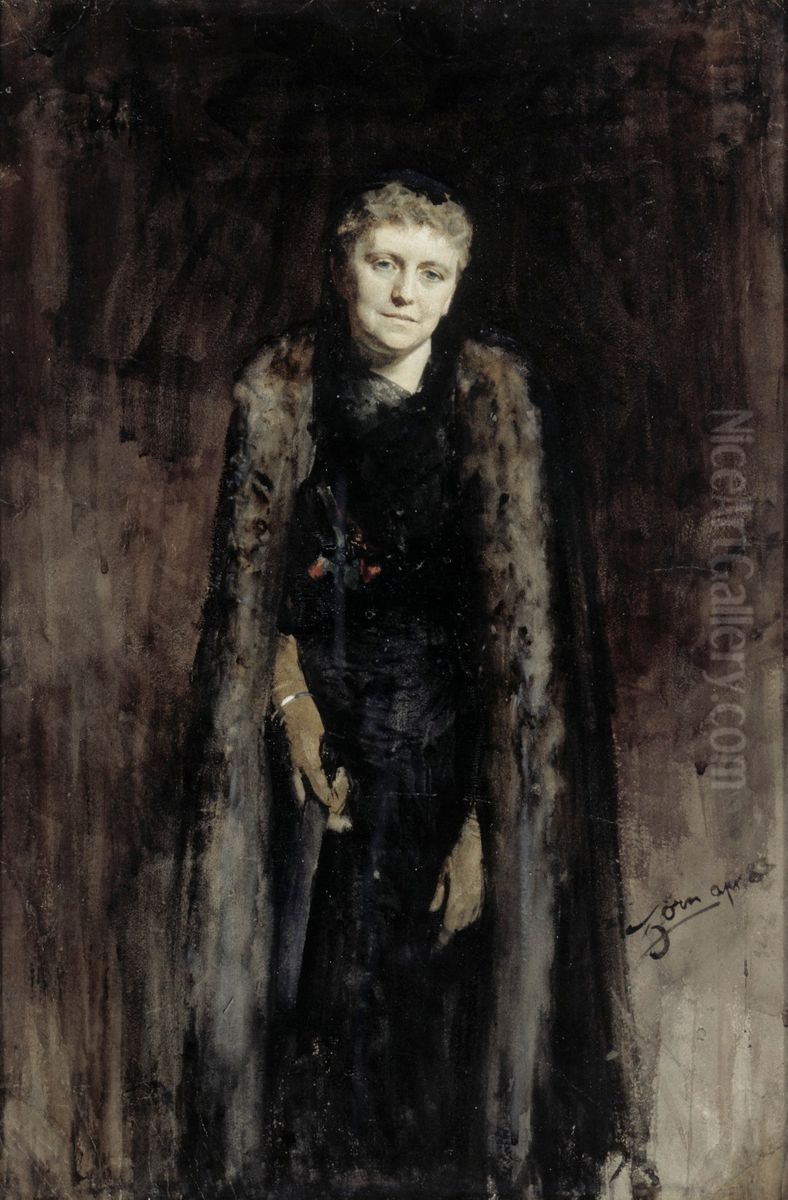 Mrs. Morewood Oil Painting by Anders Zorn