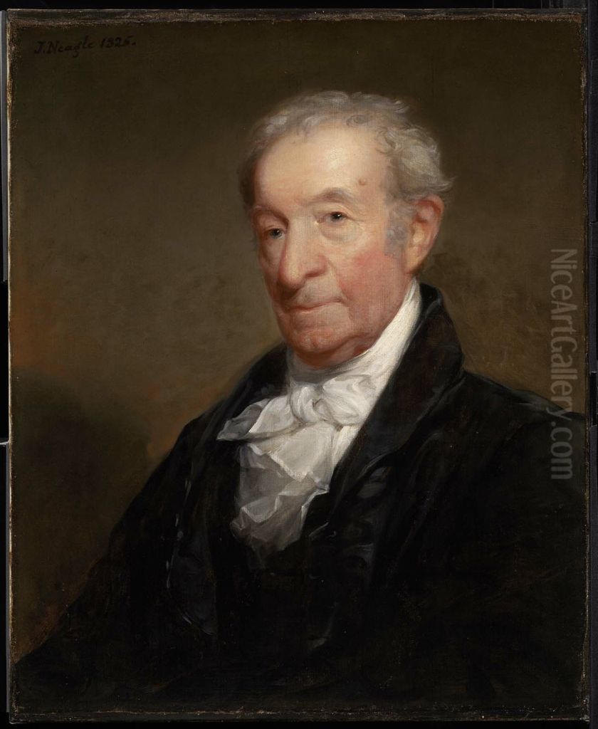 Portrait of Gilbert Stuart Oil Painting by John Neagle