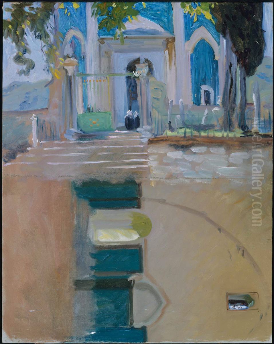 Two Architectural Studies Oil Painting by John Singer Sargent