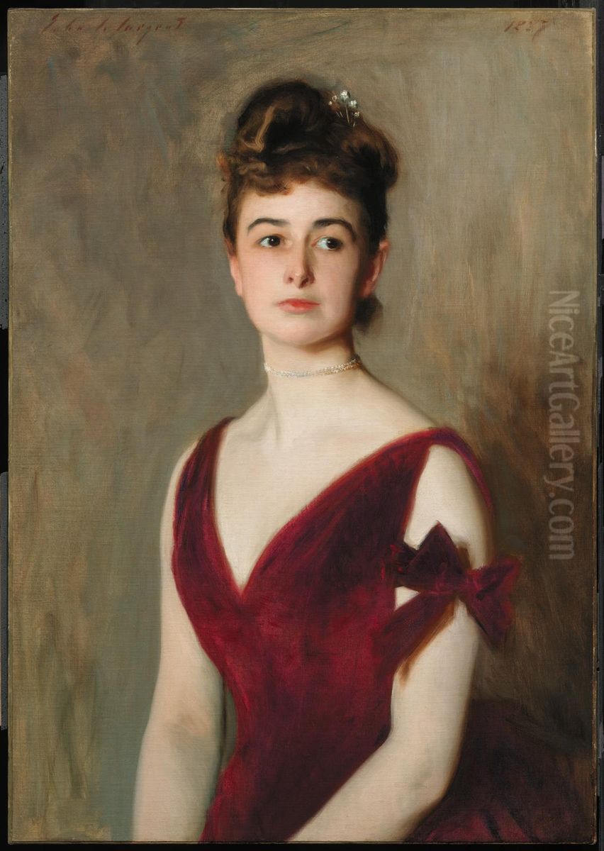 Mrs. Charles E. Inches (Louise Pomeroy) Oil Painting by John Singer Sargent