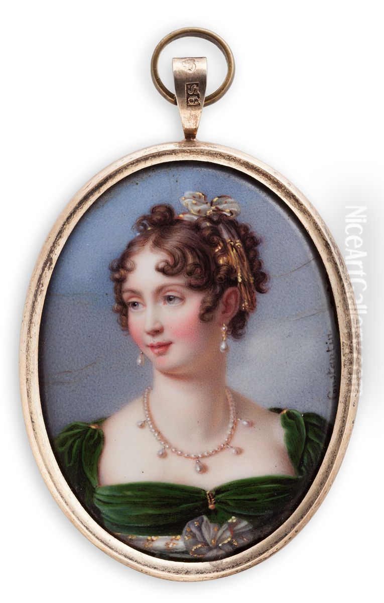 Josephine de Beauharnais Oil Painting by Abraham Constantin