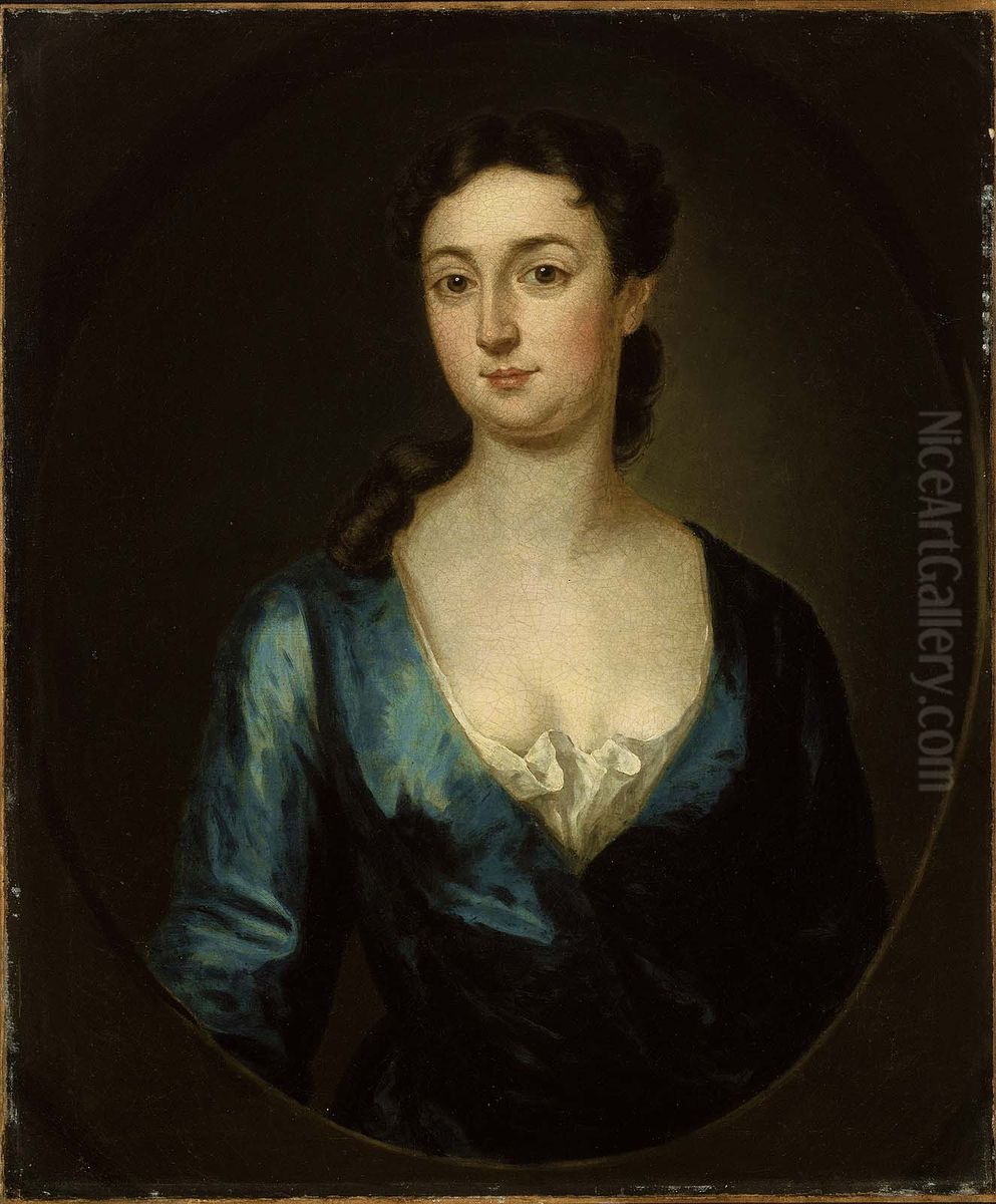 Mrs. James MacSparran (Hannah Gardiner) Oil Painting by John Smibert