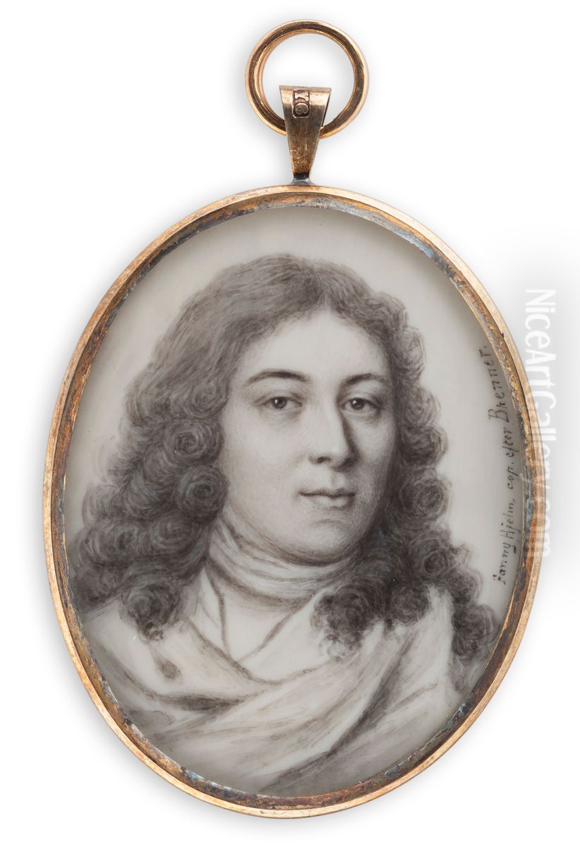 Portrait of Elias Brenner Oil Painting by Fanny Hjelm