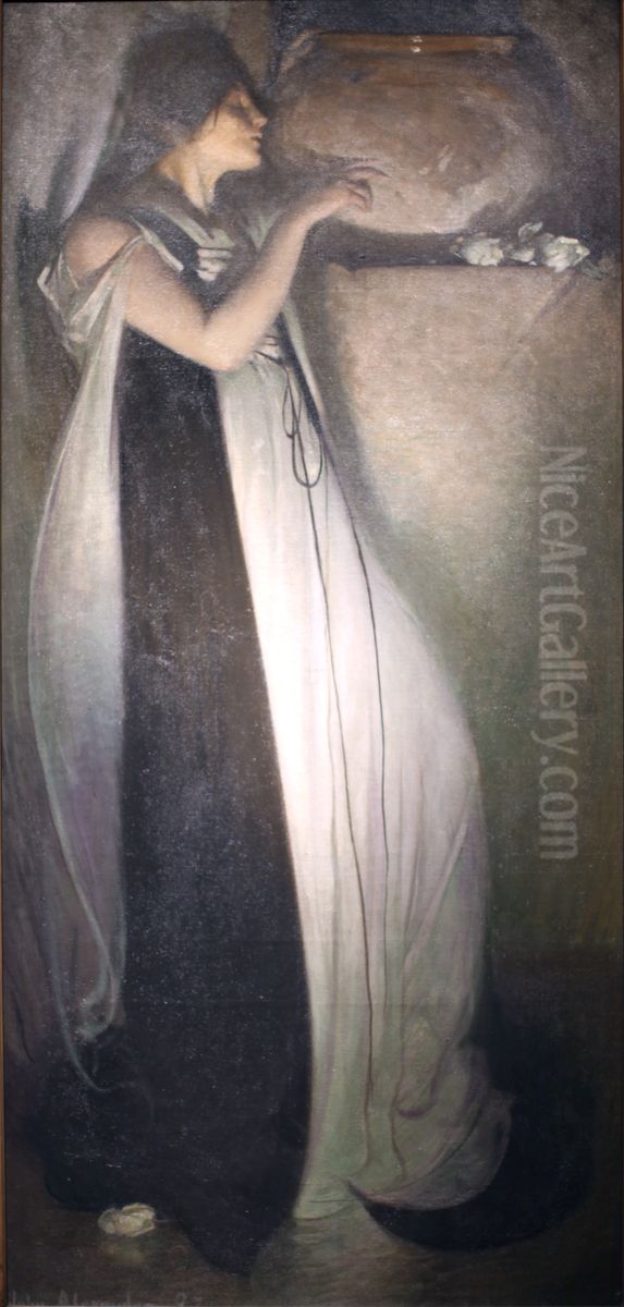 Isabella and the Pot of Basil Oil Painting by John White Alexander