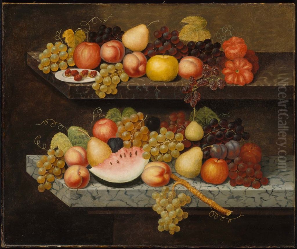 Still Life with Fruit Oil Painting by Joseph Goodhue Chandler