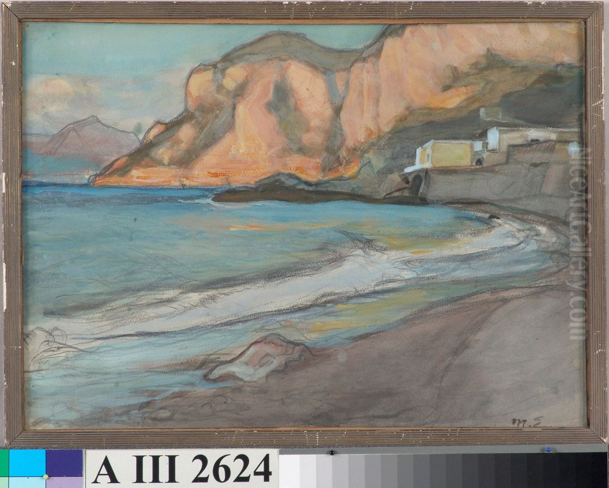 Napolin tienoilta Oil Painting by Magnus Enckell