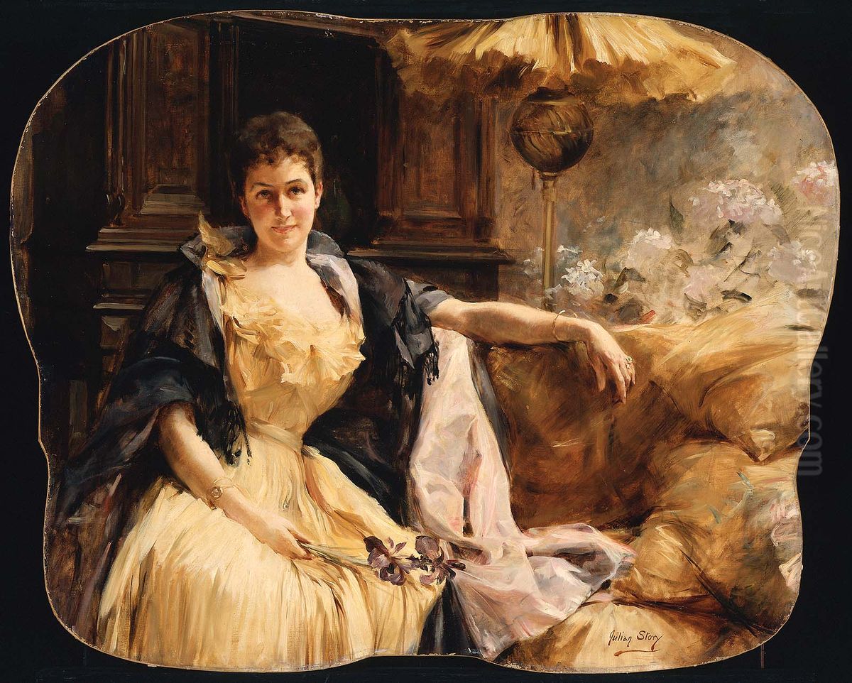 Emma Eames Oil Painting by Julian Russell Story