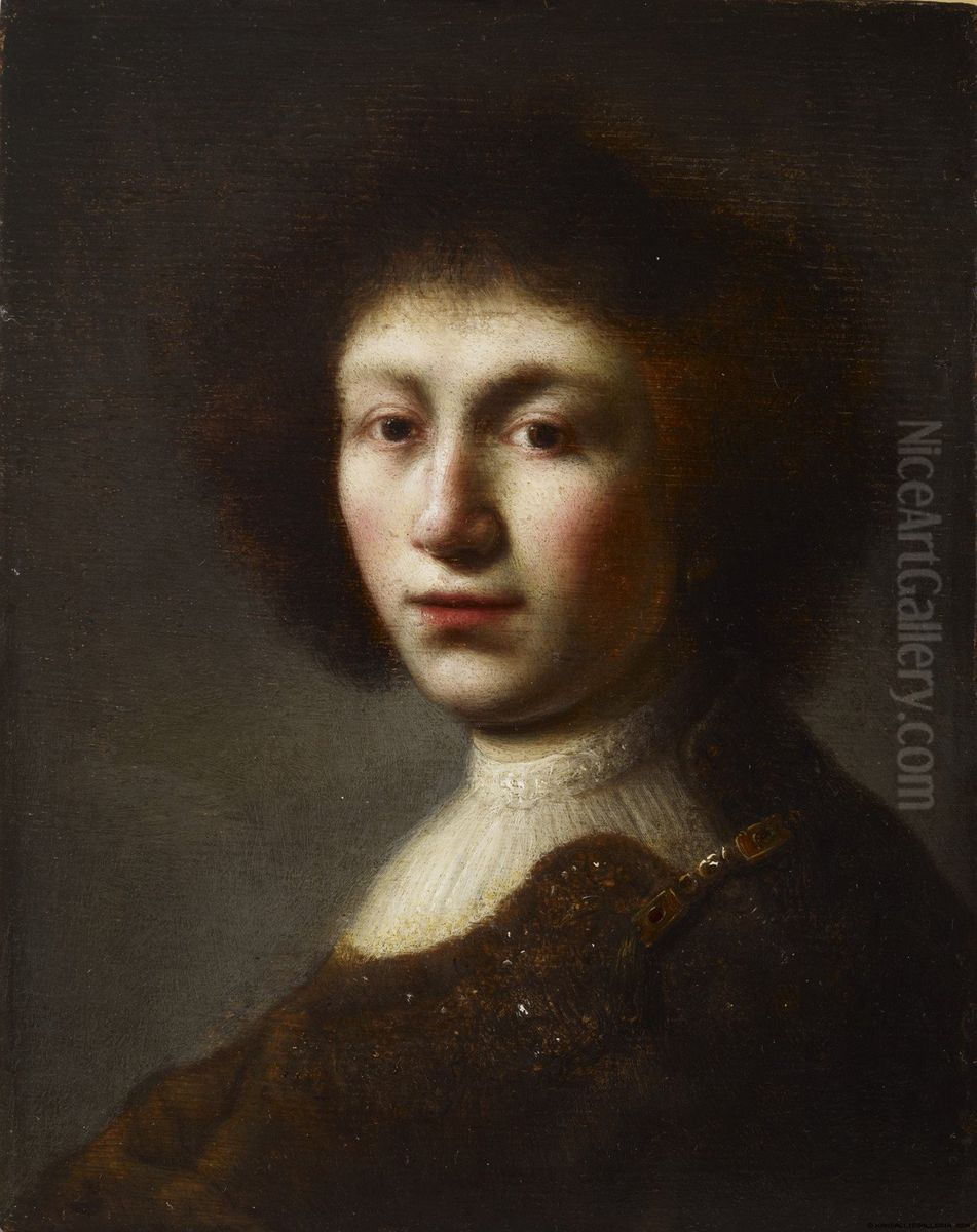 Portrait of a young girl Oil Painting by Isaac de Jouderville