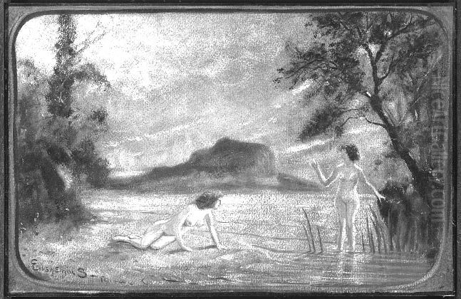 The Startled Nymphs Oil Painting by Louis Eilshemius