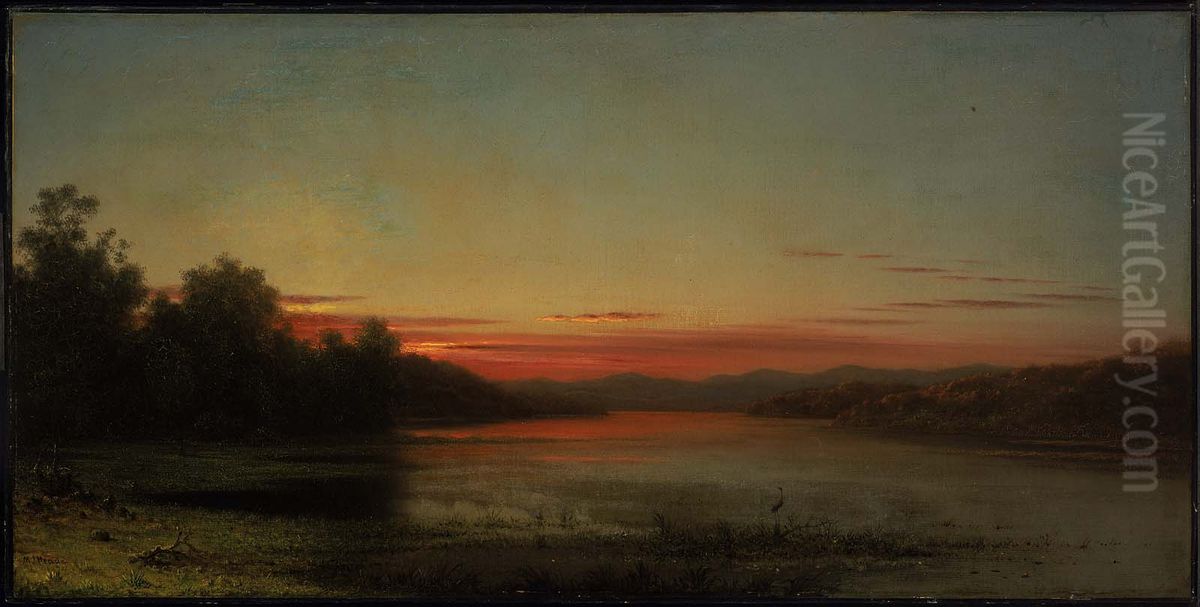 Lake Champlain Oil Painting by Martin Johnson Heade