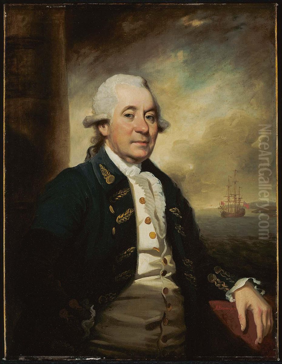 A Commander in the East India Company Oil Painting by Mather Brown