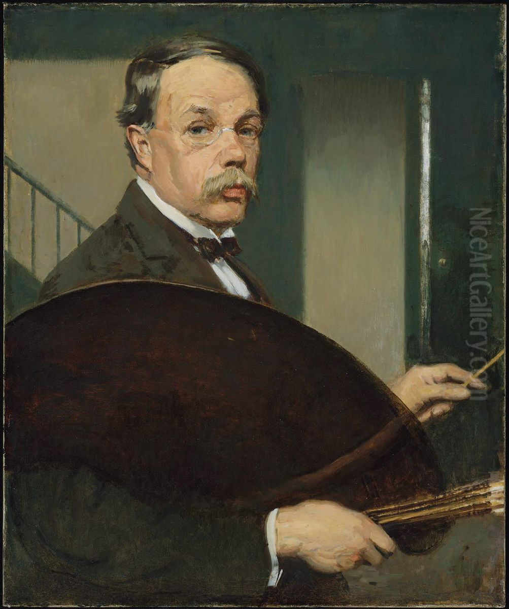 Self Portrait Oil Painting by Philip Leslie Hale