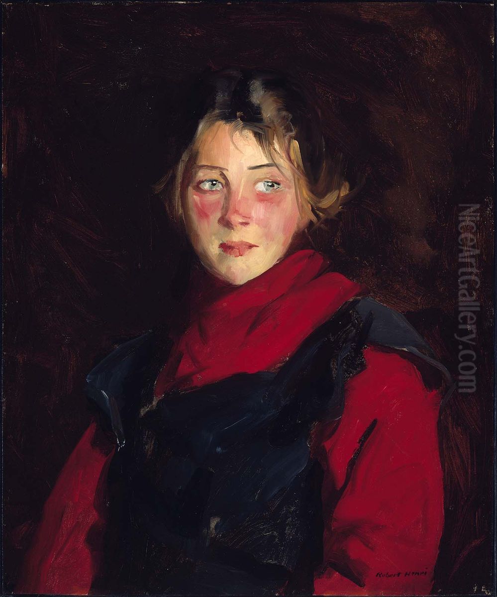 Irish Girl (Mary O'Donnel) Oil Painting by Robert Henri