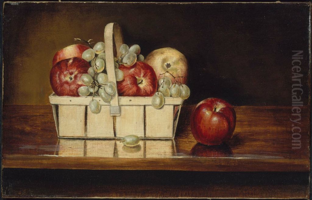 Basket of Fruit Oil Painting by Rubens Peale