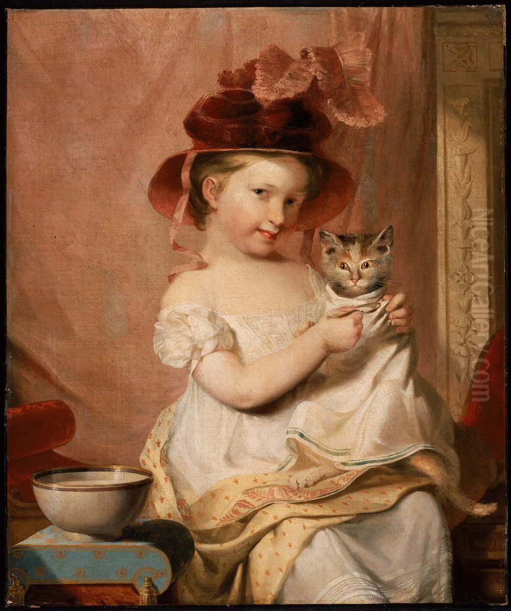Little Miss Hone Oil Painting by Samuel Finley Breese Morse