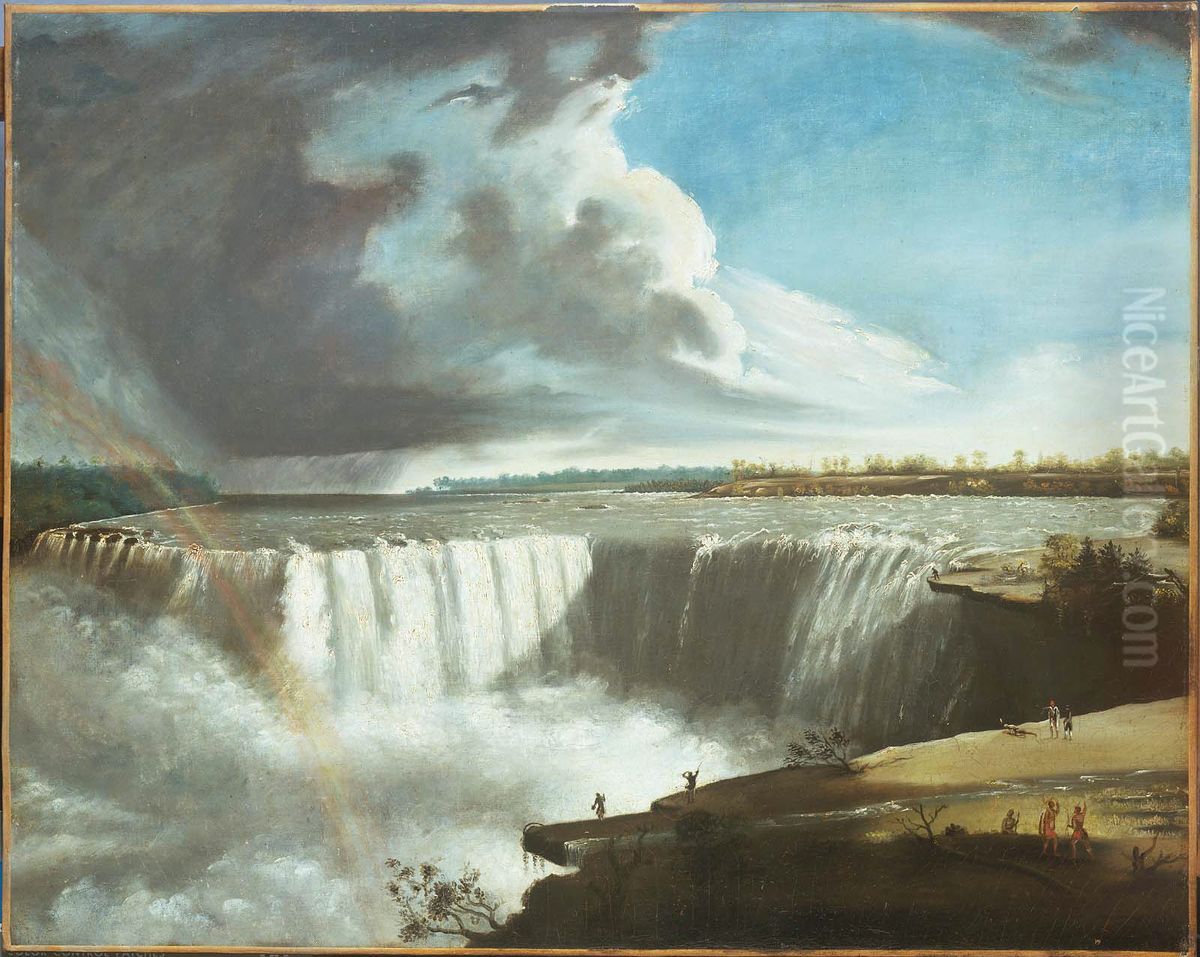 Niagara Falls from Table Rock Oil Painting by Samuel Finley Breese Morse