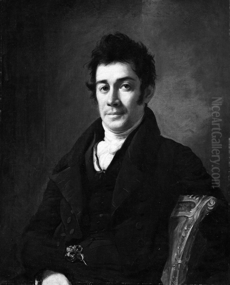 Man with a Watch Fob Oil Painting by Samuel Lovett Waldo