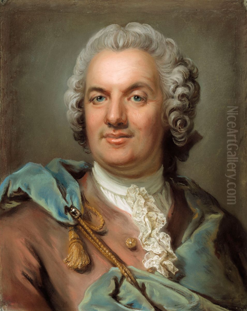 Sprakforskaren och kansliradet Johan Ihre Oil Painting by Gustaf Lundberg