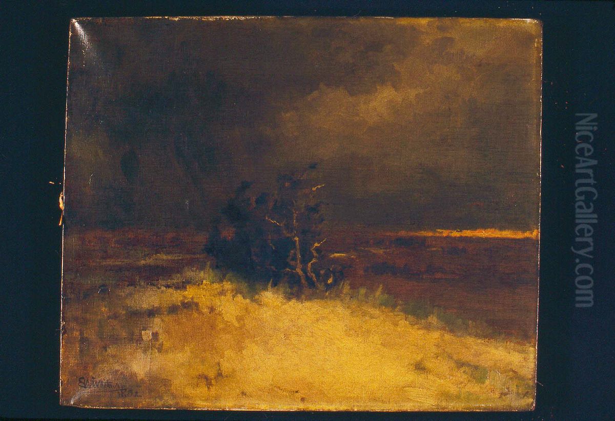 Autumn Marshes Oil Painting by Sarah W. Whitman