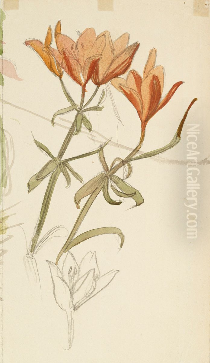 Keisarinkruunuja Oil Painting by Albert Edelfelt