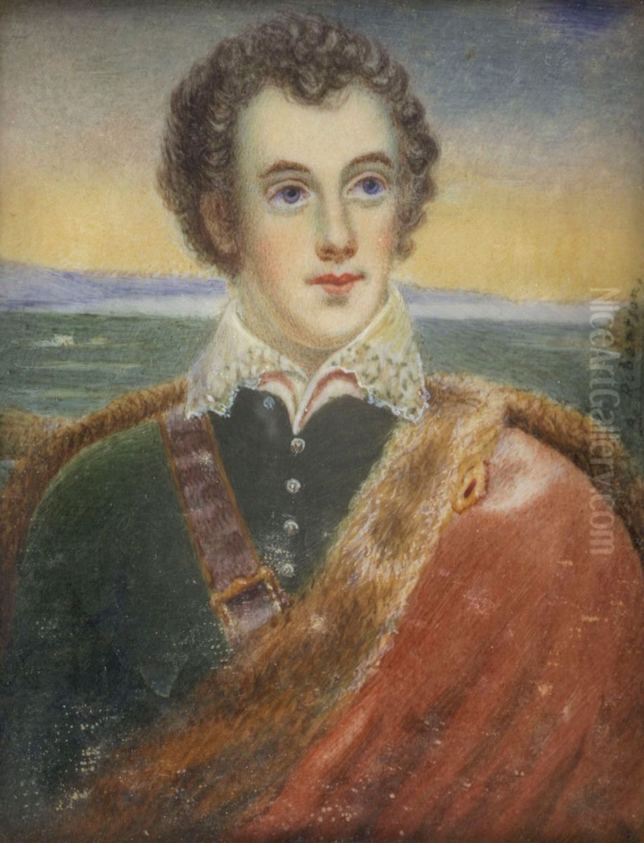 Portrait of a man Oil Painting by Andrew Robertson