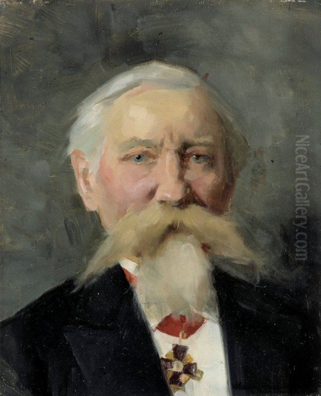 Kenraali Albert Westermarck Oil Painting by Helena Westermarck