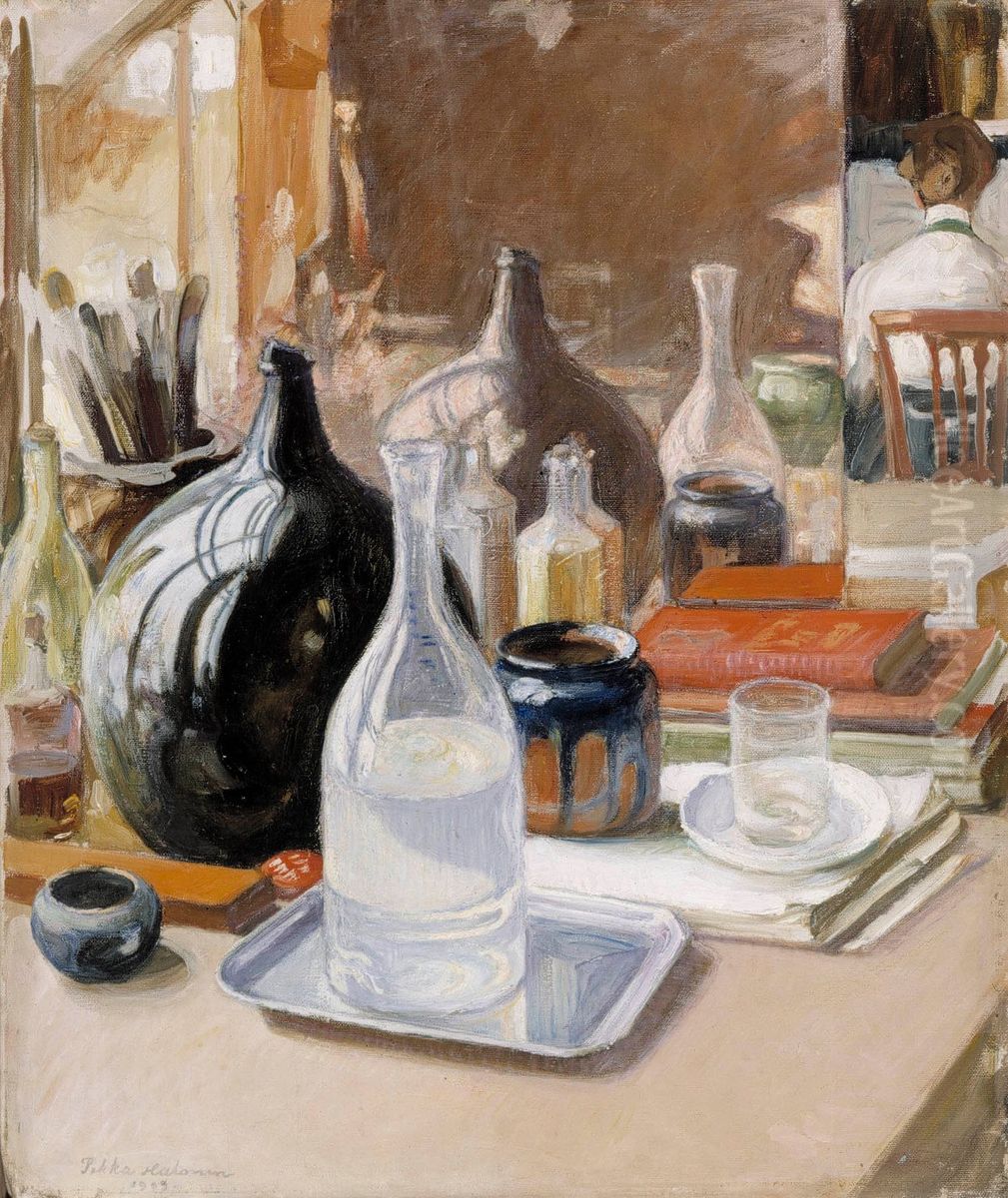 Still Life Oil Painting by Pekka Halonen